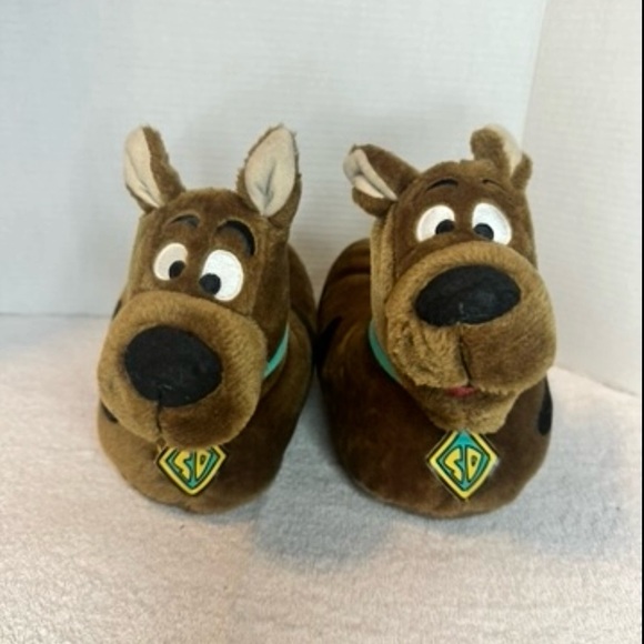 Scooby-Doo! Other - Cartoon Network Scooby Doo Slippers Brown Unisex (M) 7/8 Vintage 90's